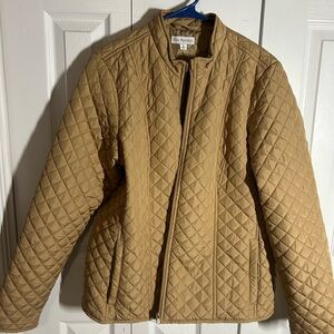Kim Rogers Gold/Tan Quilted Jacket